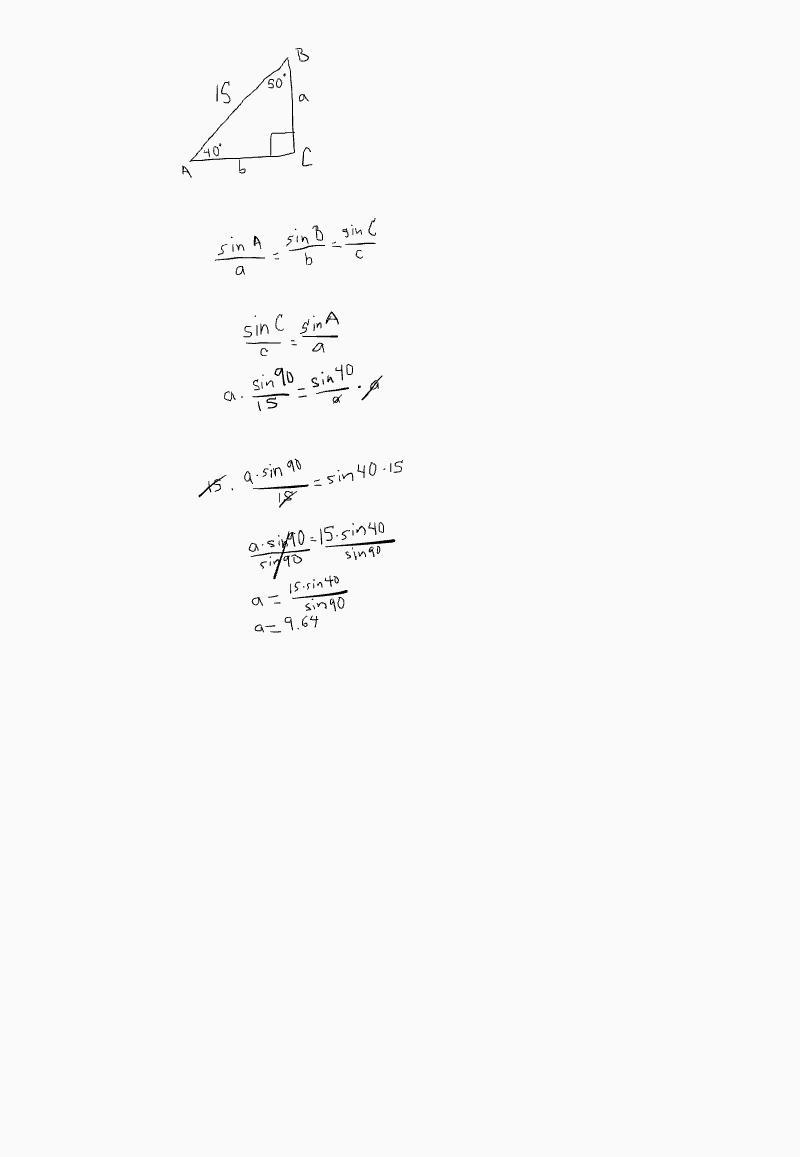 Solve the right triangle. Round your answers to the nearest tenth.-example-1