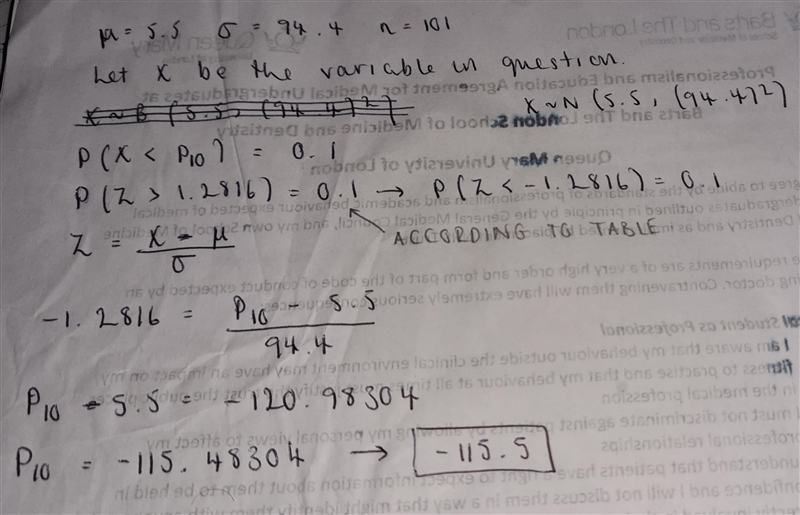 A population of values has a normal distribution with μ=5.5 and σ=94.4. You intend-example-1