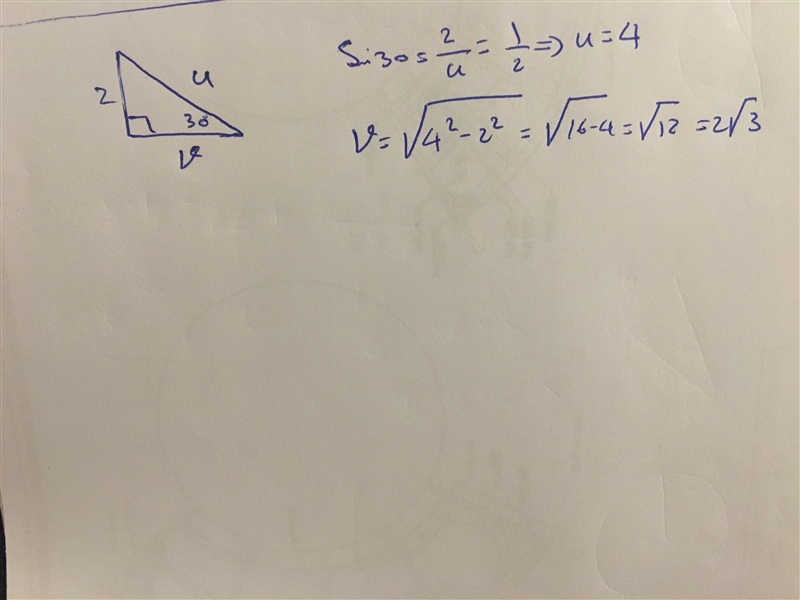 Find the value of the variables for the triangle in the image below-example-1