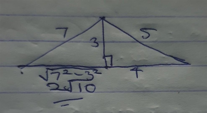 Find the lengths of the missing pieces of the triangle. (Picture attached). Thank-example-1