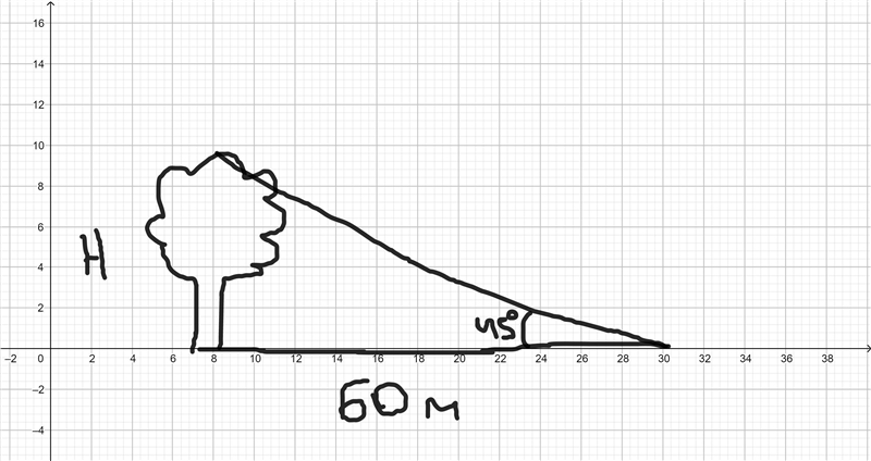 ative section 3. a) The angle of elevation of the top of a tree observed from a point-example-1