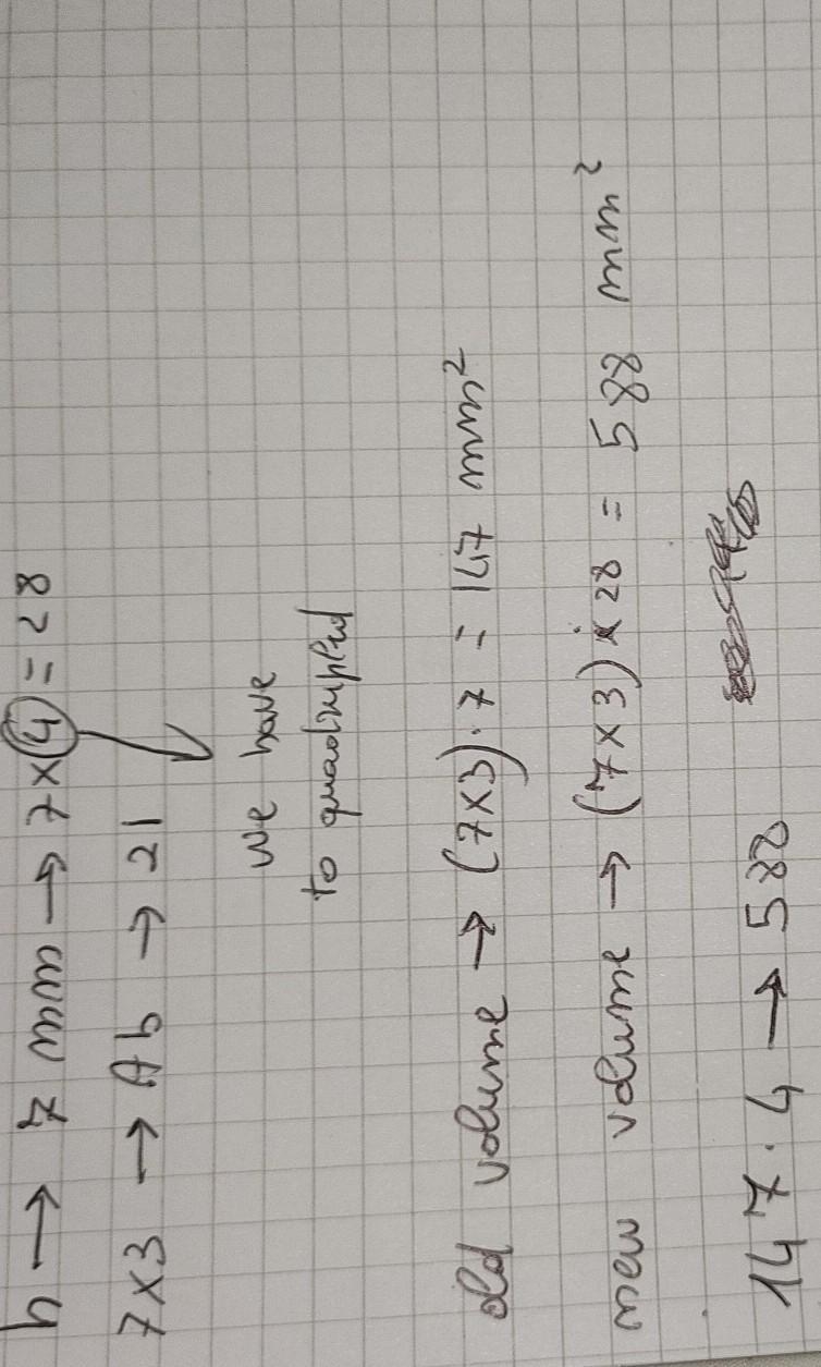 Look at this rectangular prism: If the height is quadrupled, then which of the following-example-1