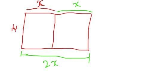 a rectangle consists of two identical squares with a common side. The perimeter of-example-1