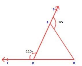 The sides OP and RO of triangle POR are produced to points S and T respectively. If-example-1