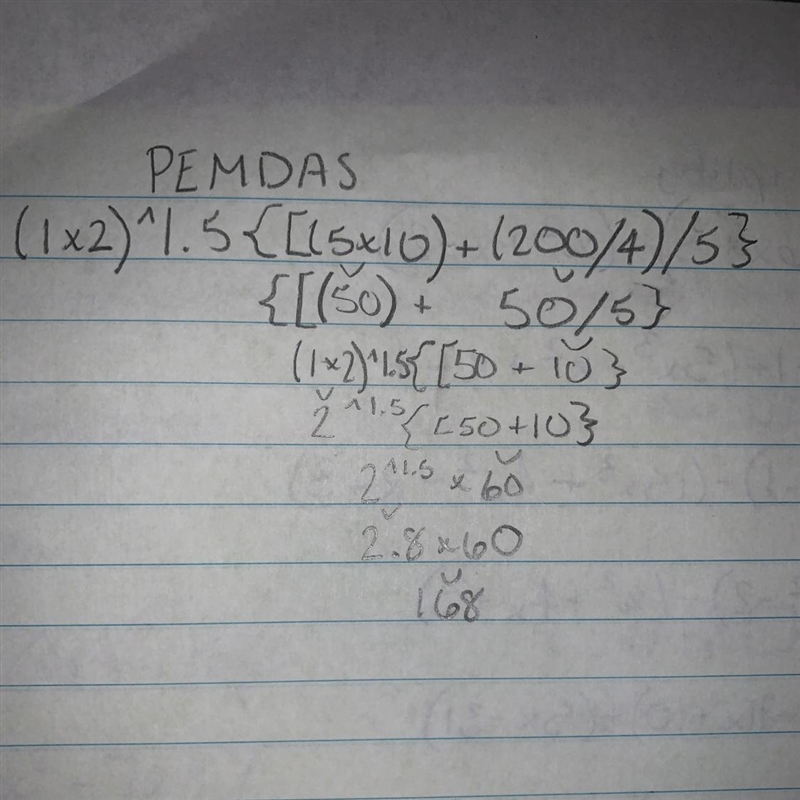 PLS URGENT (1x2)^1.5{[(5x10)+(200/4)]/5}-example-1