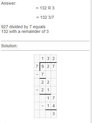 On long division what is 927 divided by 7-example-1