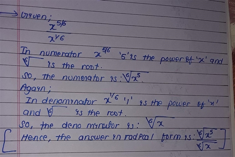 Rewrite in simplest radical form the problem in the image below. Show and explain-example-1