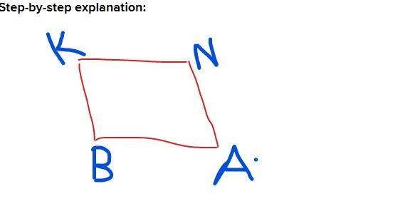 Quadrilateral BANK is a parallelogram. if AB= 10cm and AN= 6cm, what is the length-example-1