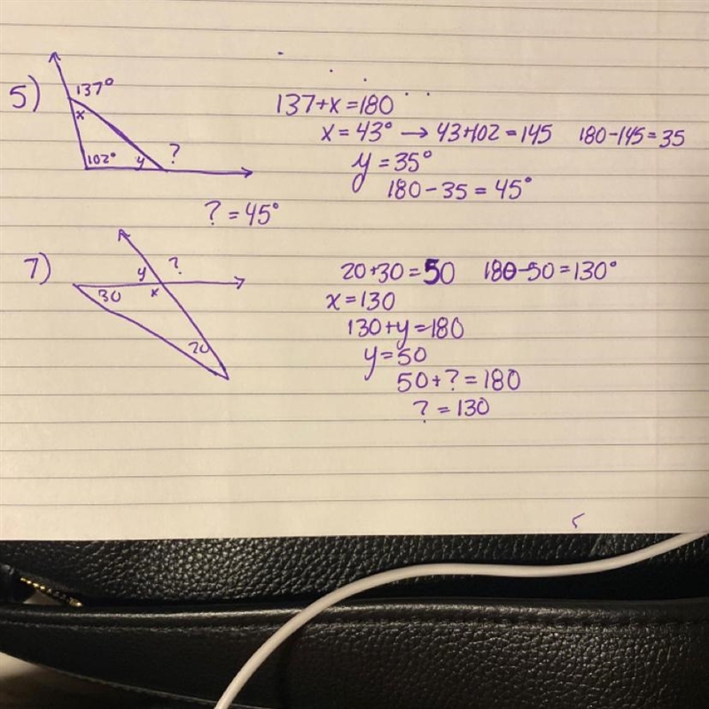 I'm confused on how to do these 2. question: find the measure of each angle indicated-example-1