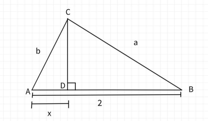 Let the lengths of each side of △ABC having area equal to 1 be as follows: AB = 2, BC-example-1