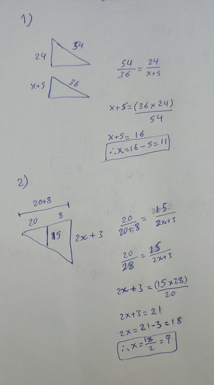 Math-geometry 9th grade I rlly need help with this finding x-example-1