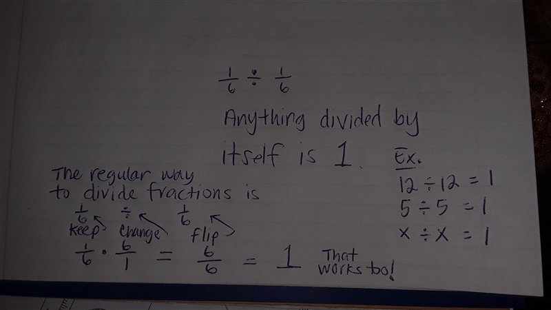 1/6÷1/6 do you know the answer to it?-example-1