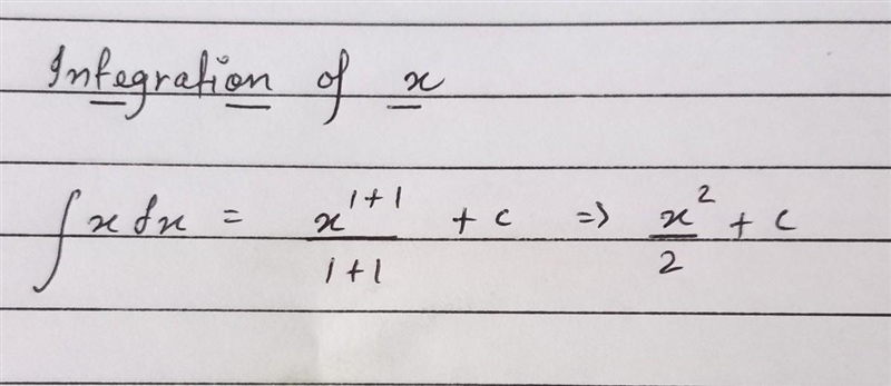 What is the integral of x?-example-1