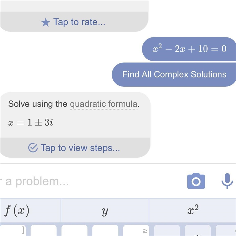 What are the solutions of x_2x+10=0 ? O A. x-31 or x--3i O B. x-2+31 or x-2-3i O C-example-1