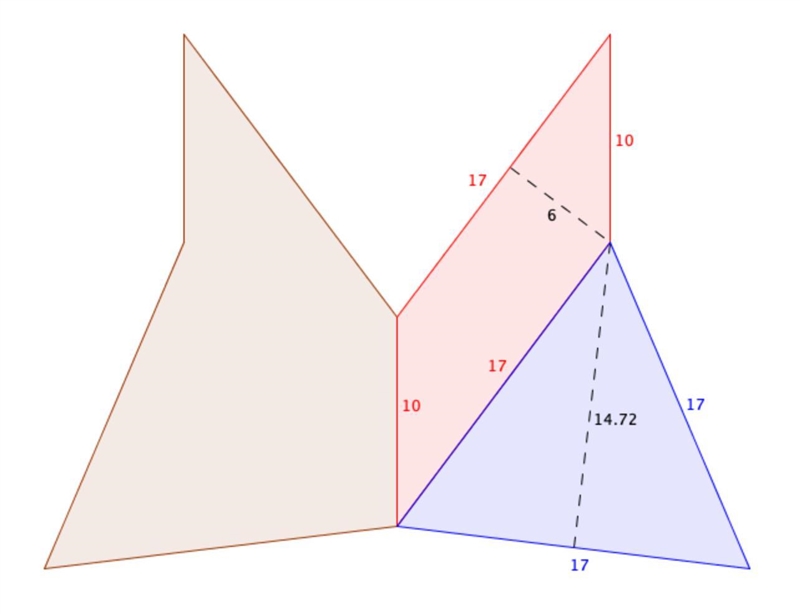 Simple Composite figures question. Find the area of the shape.-example-1