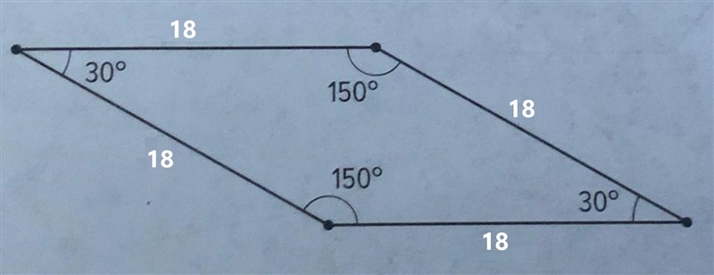 Sketch a figure that is similar to this figure. Label side and angle measures.-example-1