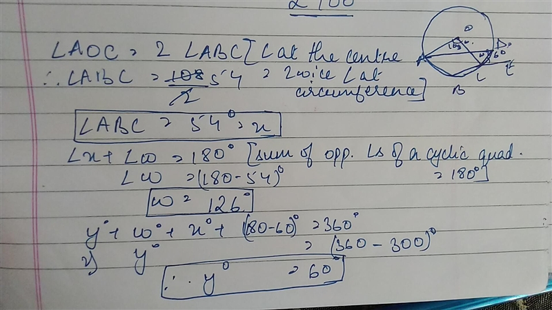 A, B, C and D are points on the circle, centre O. BCE is a straight line. Angle AOC-example-1