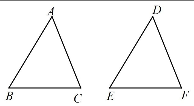 If the areas of two similar triangles are equal, prove that they are congruent-example-1