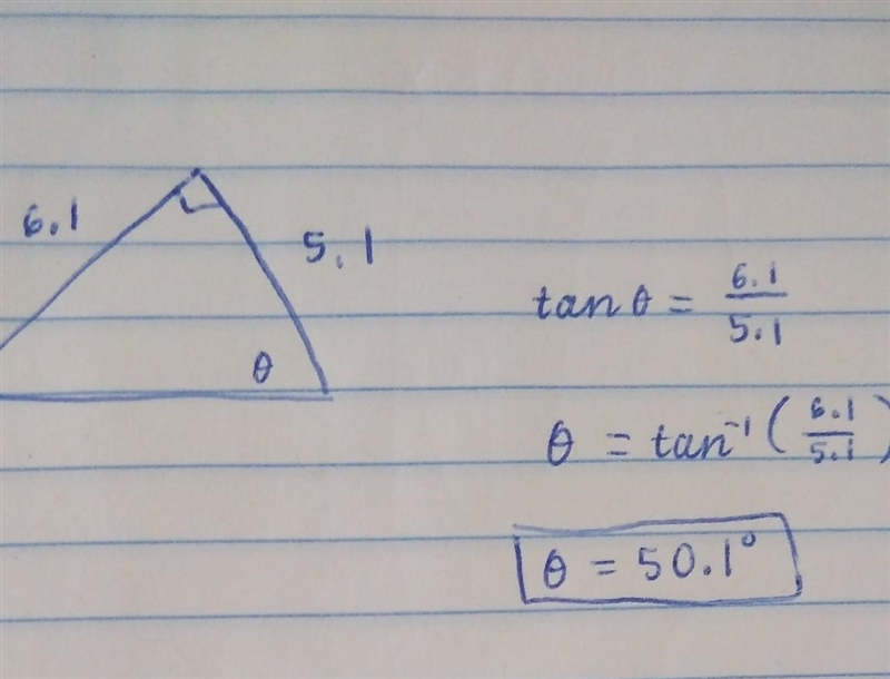 Solve for x. Round to the nearest tenth of a degree, if necessary-example-1