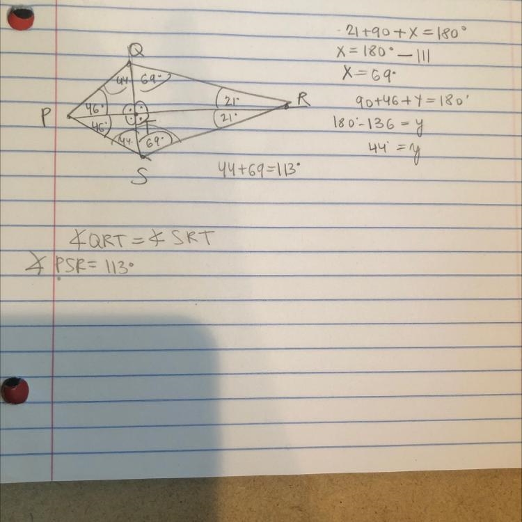 If PQRS is a kite, answer the question below.-example-1