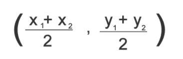 Find the midpoint of the segment with the following endpoints. (4, 2) \text{ and } (7, 6) (4,2) and-example-1