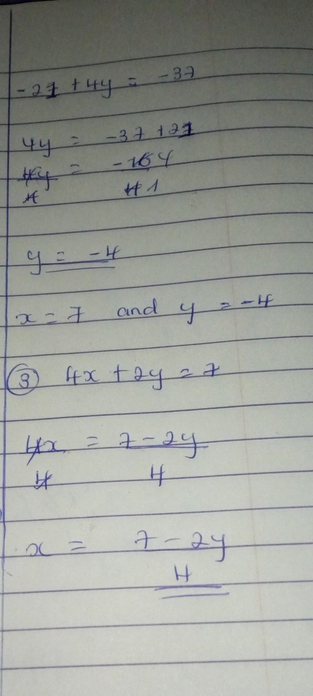 40 POINTS PLEASE HELP (Report if cap) 1. Consider the system of equations 5x + y = 31 -3x-example-2