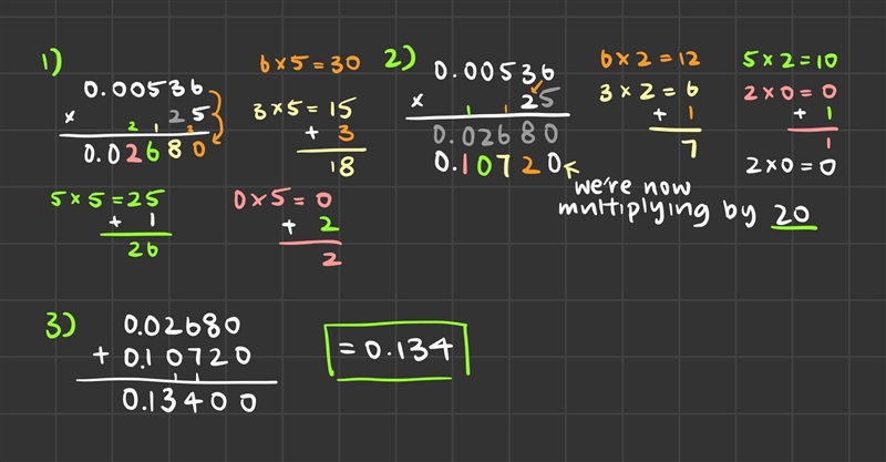 What is the answer of this question please reply! 0.00536 by 25​-example-1