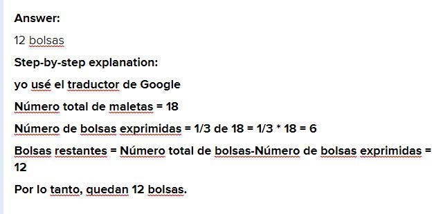 Compramos una bolsa con 18 naranjas. Mamá exprimió un tercio para hacer jugo. ¿Cu-example-1