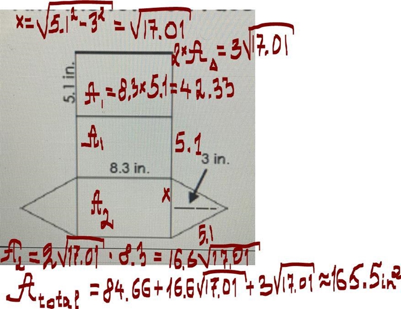 Find the total surface area.-example-1