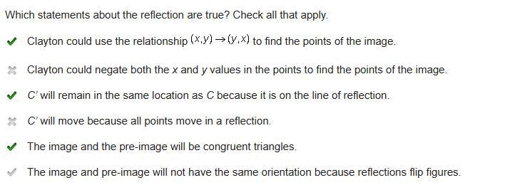 Clayton needs to reflect the triangle below across the line y = x. On a coordinate-example-1