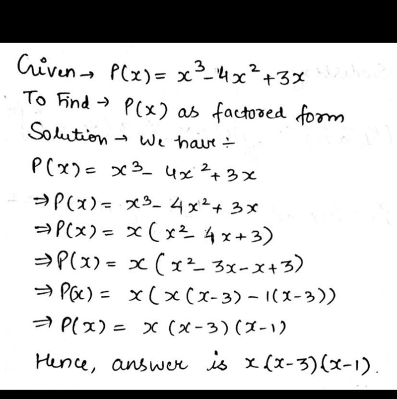 Use the Factor Theorem to determine whether x-3 is a factor of P(x)=x^3- 4x^2 +9. Specifically-example-1