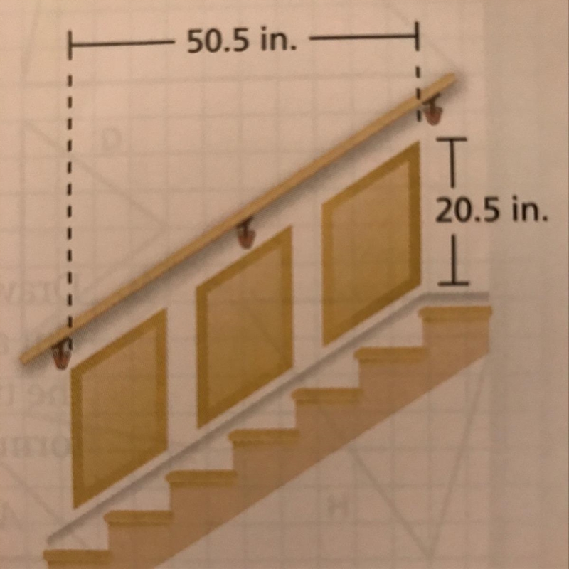 Item 19 The staircase has three parallelogram-shaped panels that are the same size-example-1