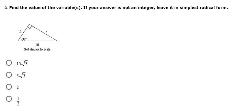 Find the value of the variable(s). If your answer is not an integer, leave it in simplest-example-1