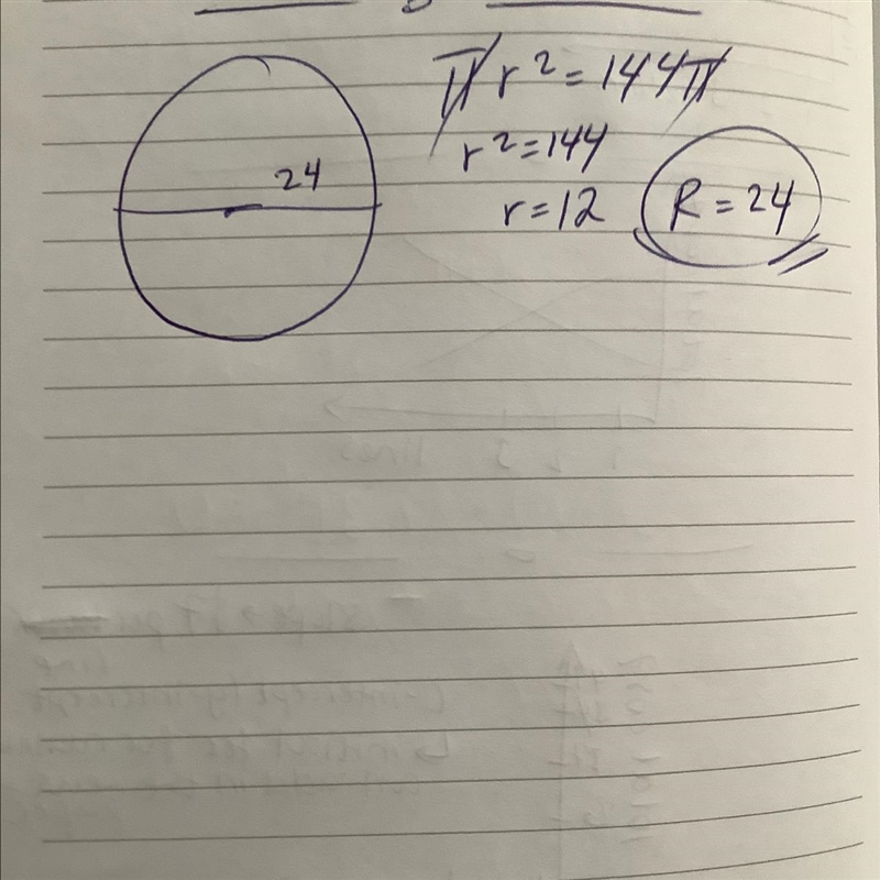 The area of a circle is 144 m2. What is the diameter of the circle? O A. 6 m B. 12 in-example-1