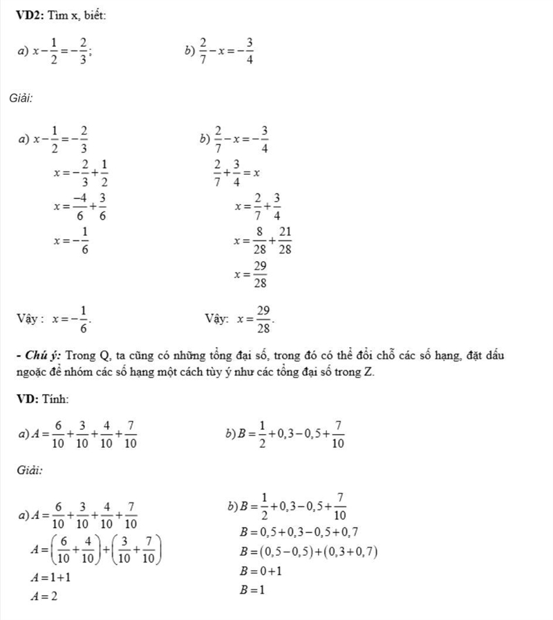 Nêu định nghĩa số hữu tỉ? Nêu quy tắc cộng, trừ, nhân ,chia số hữu tỉ?-example-3