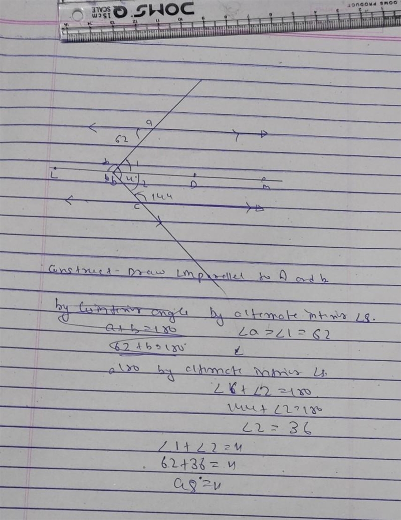 Find the value of x and please show work if the numbers are hard to see it is. 62 then-example-1