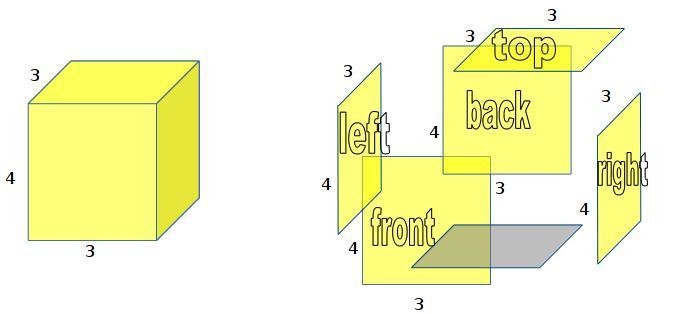 First, find the surface area of the yellow prism-example-1