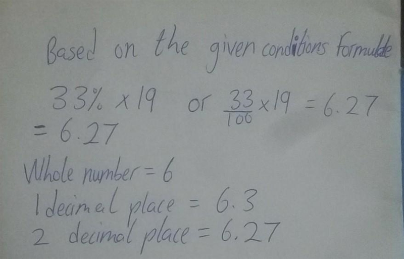 What is the most accurate way to estimate 33% of 19-example-1