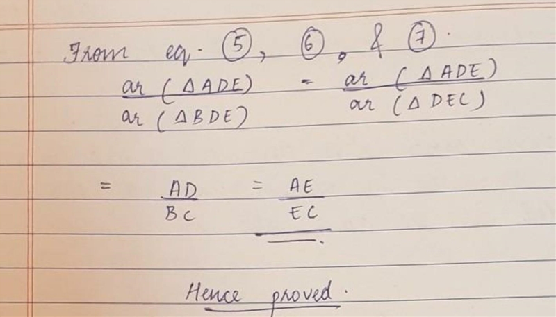 Proof of basic proportionality theorem ​-example-2