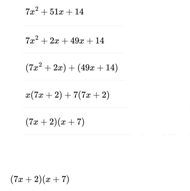 ALGEBRA II! i need help with #2 with the same steps i took on #1-example-1