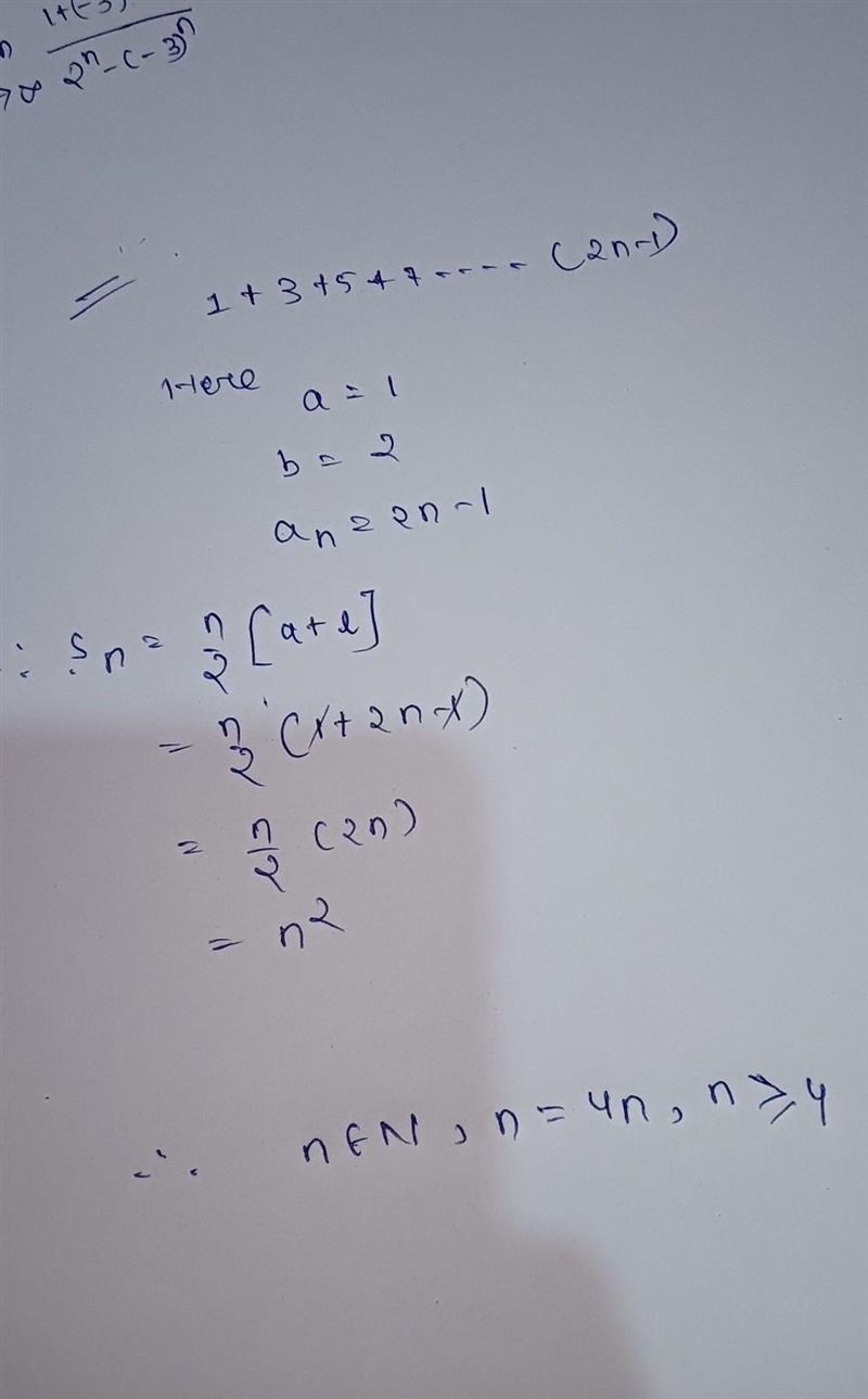 Find all natural numbers n such that 1+3+5+7+...+(2n-1) sum is divisible by 4-example-1