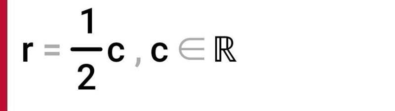 Choose ONE literal equation and solve for r. A) C=2r B) A=r² yall please help-example-1