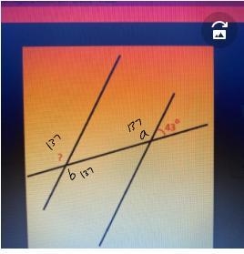 Find the measure of the angle marked “?”-example-1