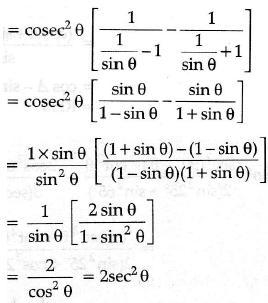 (cosec^2theeta/cosectheeta-1) - (cosec^2theeta/cosectheeta+1) = 2 sec^2theeta​-example-1