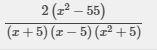 Find the difference 4/x^2+5 - 2/x^2-25-example-1