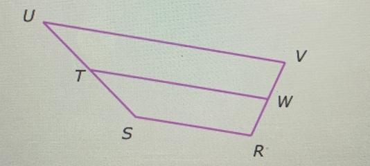 TW is the mid segment of the trapezoid RSUV. If UV equals - Z +15, TW = -4z + 55, and-example-1