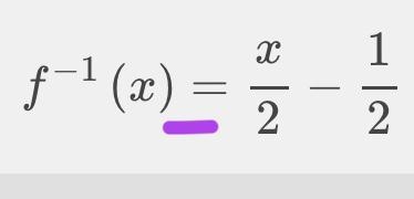 Find the inverse mapping of x 2x +1-example-1