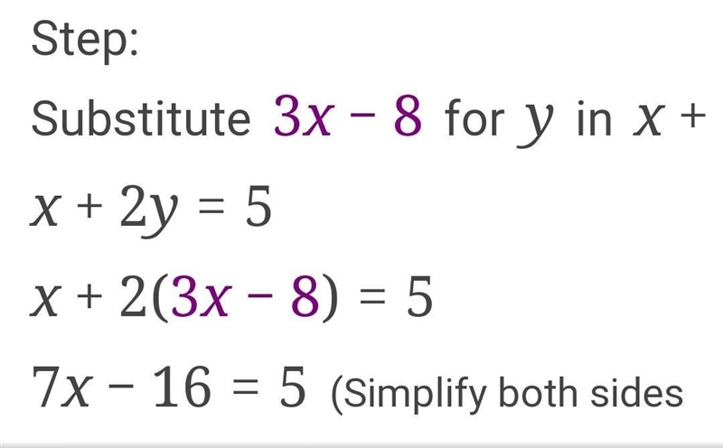 Select the statement that correctly describes the solution to this system of equations-example-2