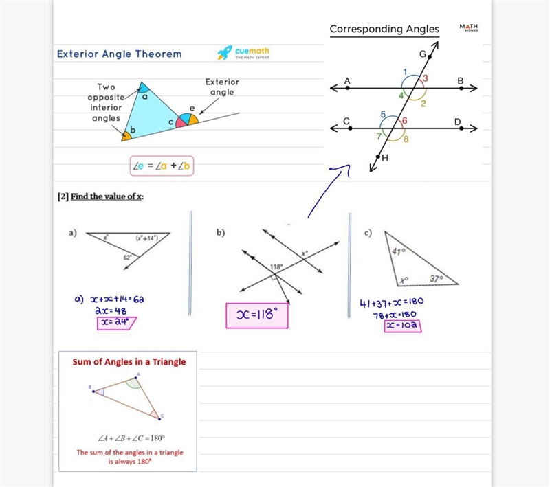 Find the value of x, and please use explanation for each answer-example-1