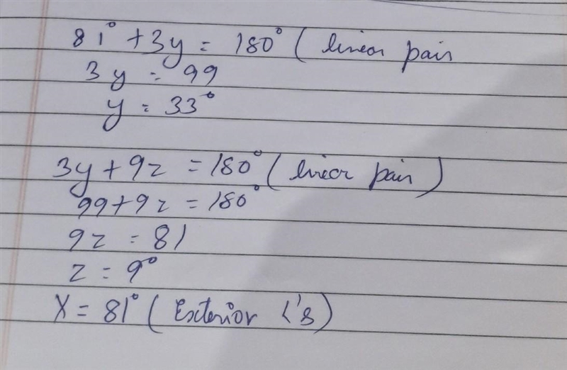 Need help ASAP!!! Find X,Y, and Z. Show work.-example-1